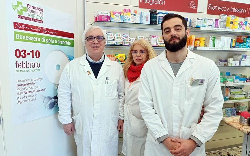 Benessere di gola e orecchie: una campagna informativa nelle Farmacie Comunali di Arezzo