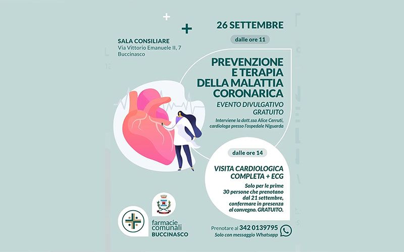 Prevenzione delle malattie del cuore con le Farmacie comunali Bucinasco